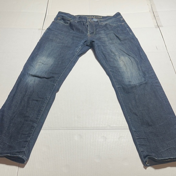 American Eagle Outfitters Other - American Eagle original straight extreme flex 4 distressed Blue Jeans 32x32